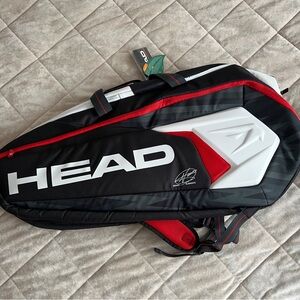 HEAD Black and Red Tennis Rackets Bag